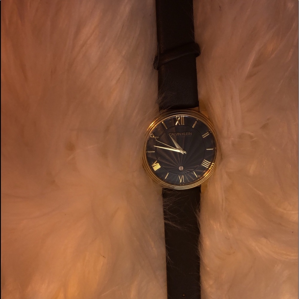 Black calvin klein watch
